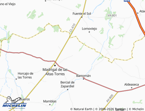 MICHELIN Moraleja de Matacabras map - ViaMichelin