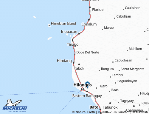 MICHELIN Doos Del Sur map - ViaMichelin