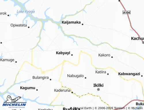 MICHELIN Kabyayi map - ViaMichelin