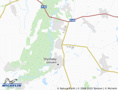 MICHELIN Velykyi Pereviz map - ViaMichelin