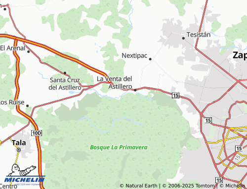 MICHELIN Nuevo Primavera map - ViaMichelin