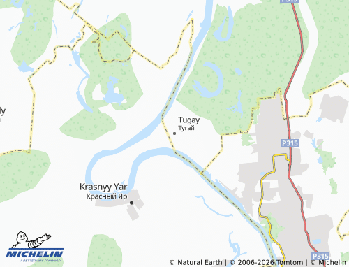 MICHELIN-Landkarte Tugay - ViaMichelin