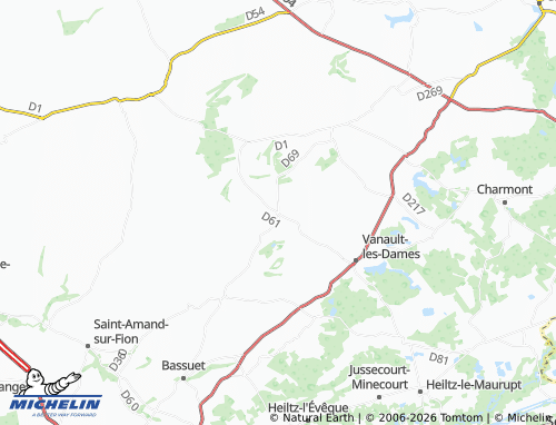 MICHELIN-Landkarte Vanault-le-Châtel - ViaMichelin