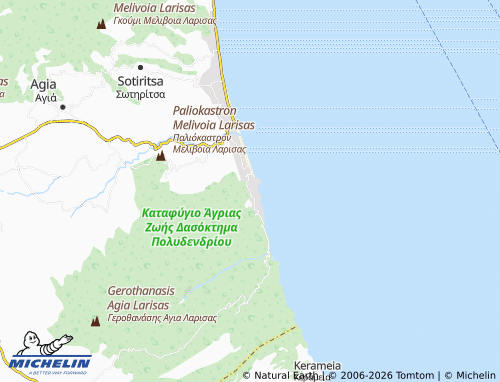 MICHELIN Kato Polydendri map - ViaMichelin