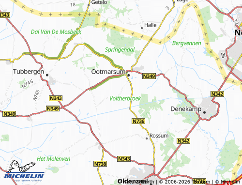 MICHELIN Groot Agelo map - ViaMichelin