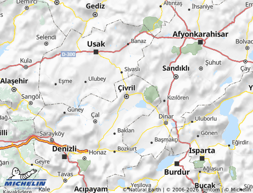 Mappa MICHELIN Çivril - ViaMichelin