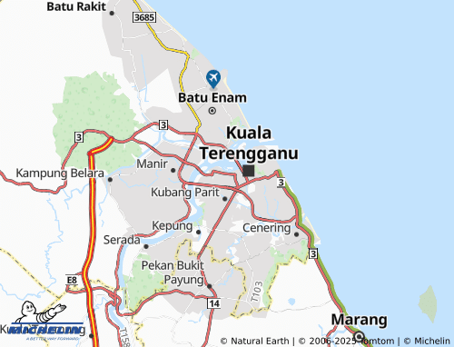 MICHELIN Kampung Losong Haji Awang map - ViaMichelin