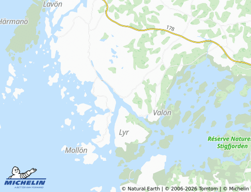 MICHELIN-Landkarte Nösund - ViaMichelin