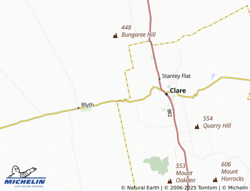MICHELIN Benbournie map - ViaMichelin