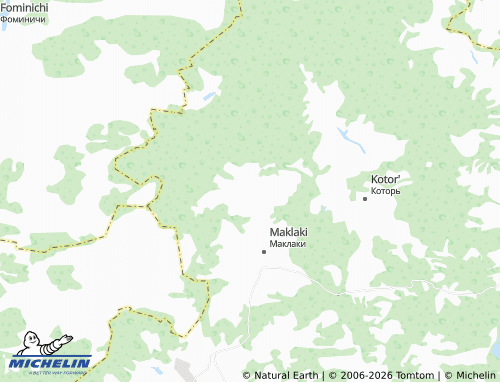 Carte MICHELIN Polyana - ViaMichelin