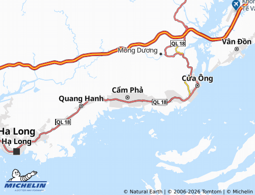 Mapa MICHELIN Cẩm Phả - ViaMichelin