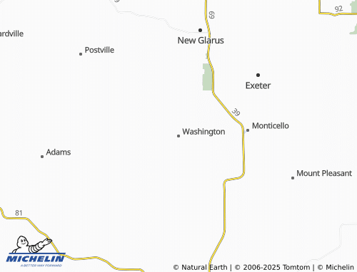 MICHELIN-Landkarte Washington - ViaMichelin