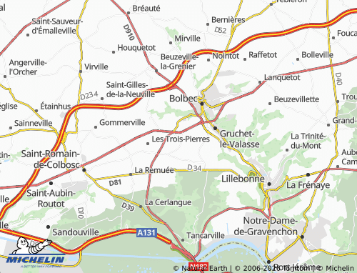 Mapa MICHELIN Saint-Eustache-la-Forêt - ViaMichelin