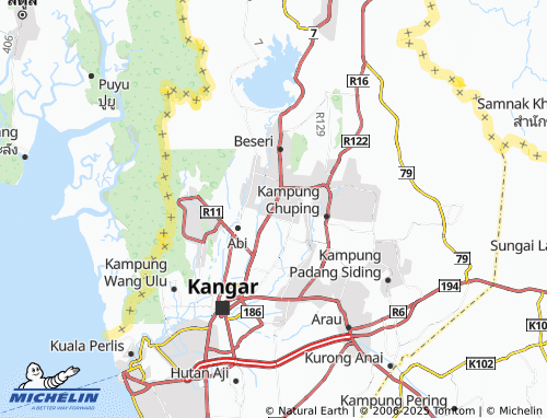 MICHELIN-Landkarte Kampung Paya - ViaMichelin