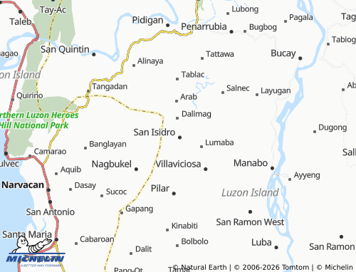 MICHELIN Pantoc map - ViaMichelin