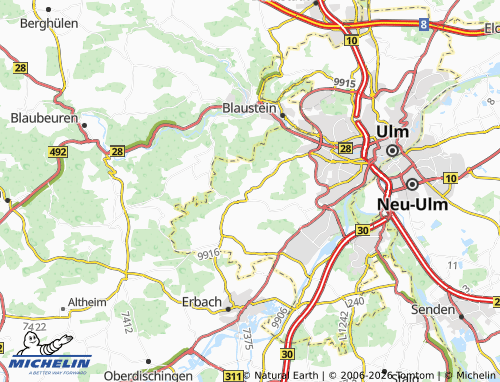 Mapa MICHELIN Ermingen - ViaMichelin