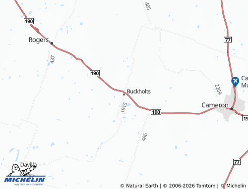 Carte MICHELIN Buckholts - ViaMichelin