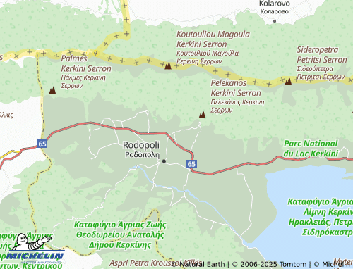 MICHELIN Kato Poroia map - ViaMichelin