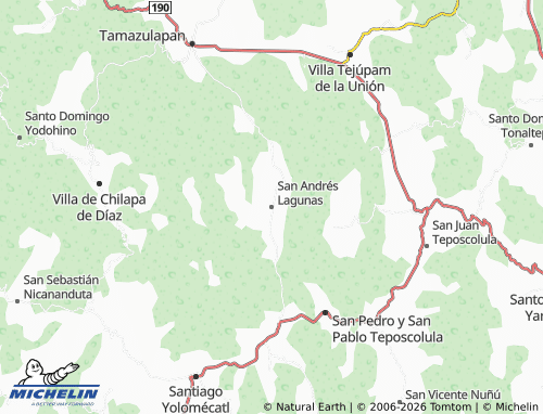 Mappa MICHELIN San Andrés Lagunas - ViaMichelin