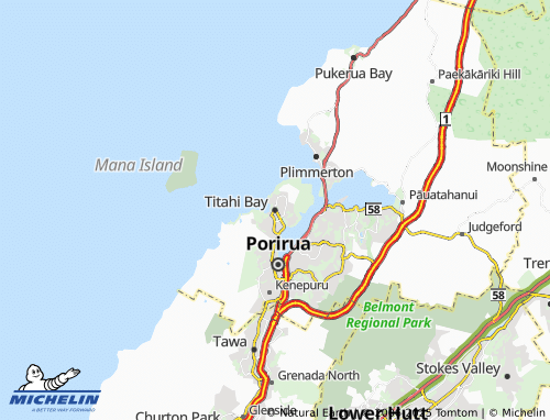 MICHELIN Titahi Bay map - ViaMichelin