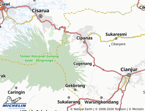 Carte MICHELIN Ciherang - ViaMichelin
