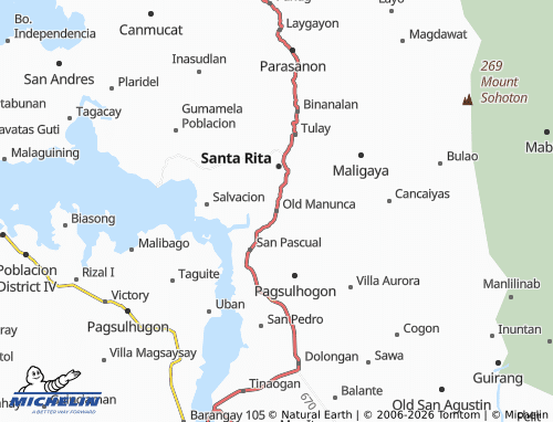 MICHELIN Old Manunca map - ViaMichelin