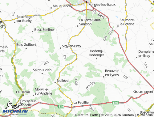 MICHELIN Fry map - ViaMichelin