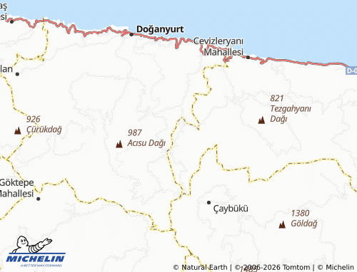 MICHELIN Doğanören map - ViaMichelin