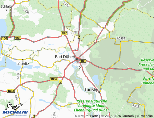 Carte MICHELIN Bad Düben - ViaMichelin