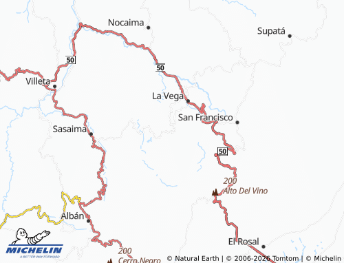 Carte MICHELIN Llano Grande - ViaMichelin