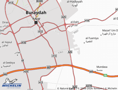 MICHELIN-Landkarte al-Ghadeer - ViaMichelin