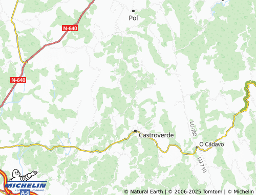 MICHELIN Pena (Santa María Madanela) map - ViaMichelin