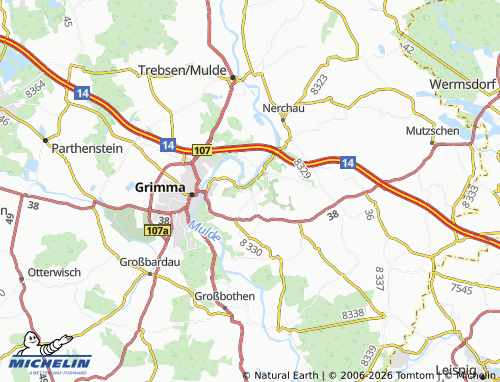 MICHELIN Döben map - ViaMichelin