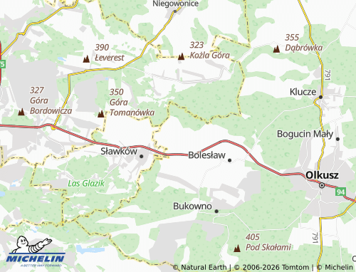 MICHELIN Krzykawa map - ViaMichelin