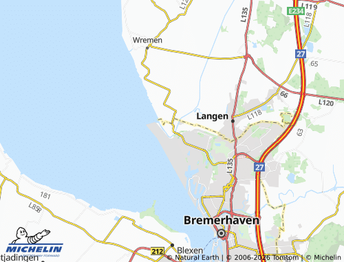 Mappa MICHELIN Weddewarden - ViaMichelin