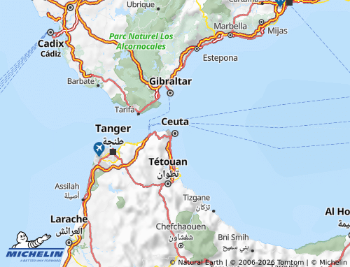 Mappa MICHELIN Ceuta - ViaMichelin