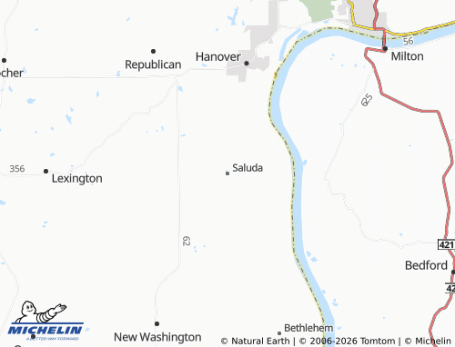 Mappa MICHELIN Saluda - ViaMichelin