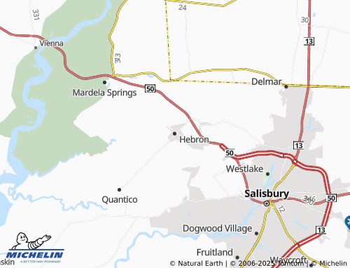 MICHELIN Hebron map - ViaMichelin