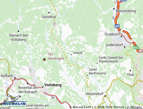MICHELIN Stiwoll map - ViaMichelin