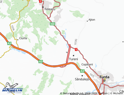 Mapa MICHELIN Comșești - ViaMichelin