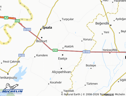 Mappa MICHELIN Atatürk - ViaMichelin