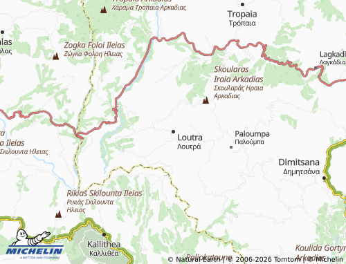MICHELIN Loutra map - ViaMichelin