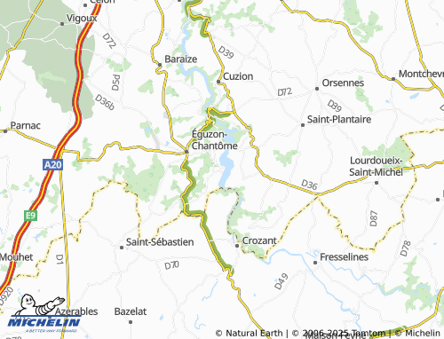 MICHELIN Chambon map - ViaMichelin