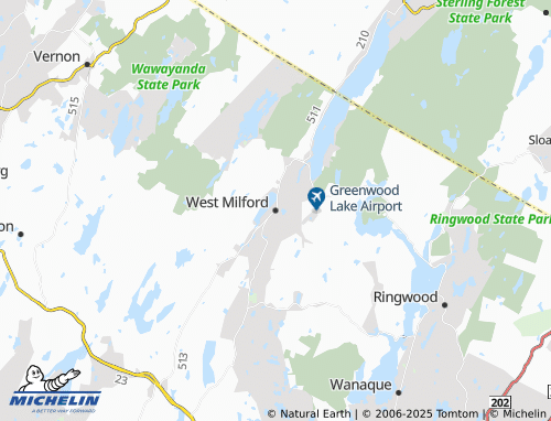 MICHELIN-Landkarte West Milford - ViaMichelin