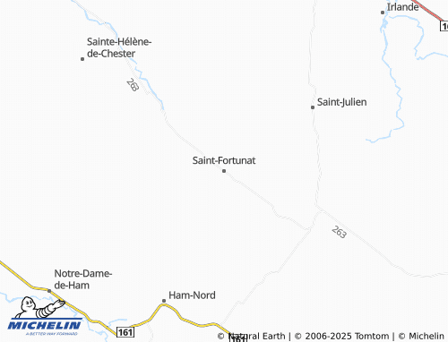 MICHELIN Saint-Fortunat map - ViaMichelin