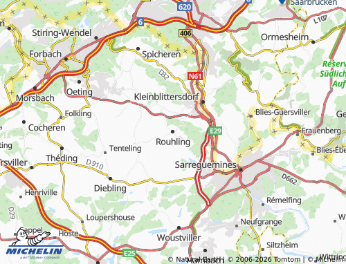 Carte MICHELIN Rouhling - ViaMichelin