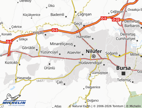 Mappa MICHELIN Altınşehir - ViaMichelin