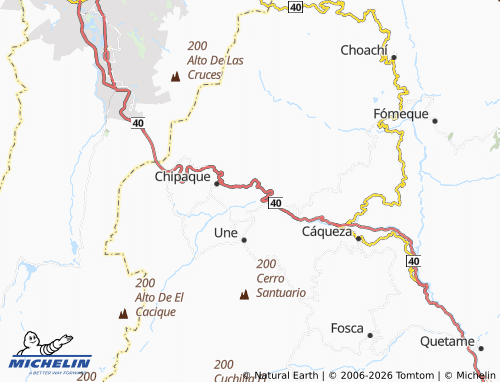 Carte MICHELIN Llano de Chipaque - ViaMichelin