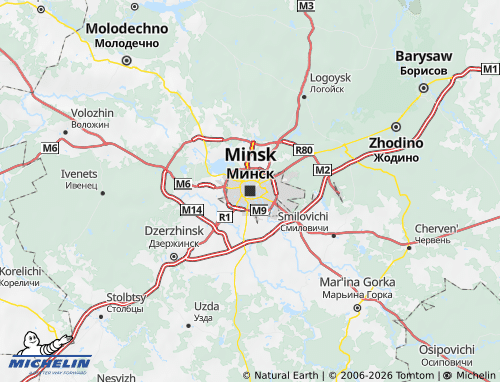 MICHELIN Minsk map - ViaMichelin