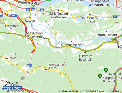 Mapa MICHELIN Sankt Oswald - ViaMichelin